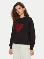 Bluzy damskie - KARL LAGERFELD Bluza A1W20045 Czarny Regular Fit - miniaturka - grafika 1