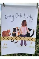 Ściereczki, gąbki, czyściki - Ręcznik kuchenny TT38 Crazy Cat Lady Kociara - miniaturka - grafika 1