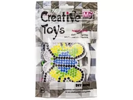 Prace ręczne dla dzieci - Koraliki Do Prasowania, Prasowanka, Szablon, Saszetka Motyl Z Czarną Obwódką - miniaturka - grafika 1