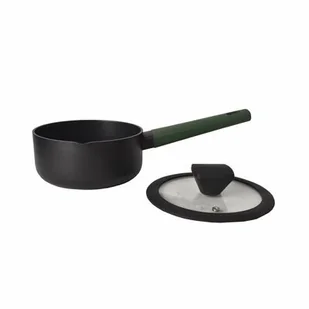 Rondel Sycylia 16 cm 1,4 l zielony uchwyt czarny - Rondle - miniaturka - grafika 1