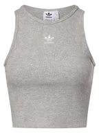 Bluzki damskie - adidas Originals Top damski Kobiety Bawełna szary marmurkowy, S - miniaturka - grafika 1