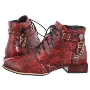 Botki Czerwone 5743A-08/00-8 (MA1273-a) Maciejka - Botki damskie - miniaturka - grafika 1