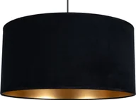 Lampy sufitowe - Lampa wisząca Solar Lampa wisząca welurowa czarna plus złoto fi 40cm - miniaturka - grafika 1