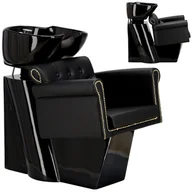 Myjki fryzjerskie - Myjnia myjka fryzjerska barberska Kiva do salonu fryzjerskiego barberskiego ruchoma ceramiczna misa armatura bateria słuchawka - miniaturka - grafika 1
