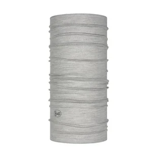 Chusta wielofunkcyjna z wełny merynosów Buff Merino Lightweight Solid & Multistripes Birch MS - Czapki i chusty sportowe damskie - miniaturka - grafika 1