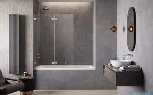 Radaway Essenza Pro Brushed Nickel Pnd II parawan nawannowy 100cm lewy szczotkowany nikiel 10102100-91-01L - Akcesoria do armatury i ceramiki - miniaturka - grafika 4