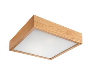 Plafon OAK SQUARE 1xE27/60W/230V dąb 27,5 cm - Lampy sufitowe - miniaturka - grafika 1