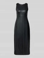Sukienki - Długa sukienka z imitacji skóry - miniaturka - grafika 1