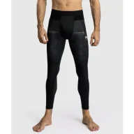 Kimona, stroje i obuwie - Venum Legginsy Kompresyjne Spats G-Fit Deep Black/Desert Sand - miniaturka - grafika 1