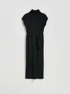 Sukienki - Reserved - Sukienka z domieszką wełny - czarny - miniaturka - grafika 1