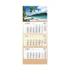 Kalendarze - Kalendarz 2026 trójdzielny Plaża - miniaturka - grafika 1