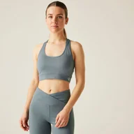 Bielizna sportowa damska - Dare 2b Damski biustonosz sportowy Don't Sweat It II Szary, Rozmiar: XL - miniaturka - grafika 1