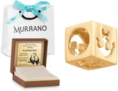 Zawieszki - Złota zawieszka 585 przewlekana PREZENT GRAWER - miniaturka - grafika 1