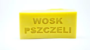 Świece - Wosk pszczeli w kształcie kostki z napisem 500g 3 szt. - grafika 1