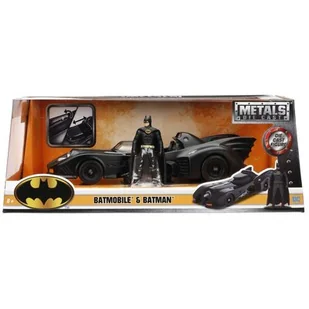 Simba Toys Batman. Batmobile 1989 z figurką Batmana - Samochody i pojazdy dla dzieci - miniaturka - grafika 1