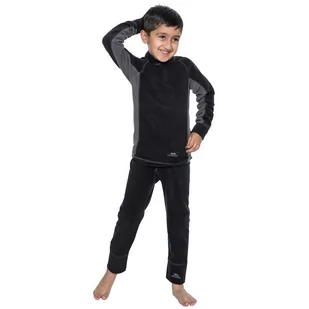 Komplet Termiczny Polarowy Dziecięcy Bubbles Trespass Black - 104 - Pozostała odzież narciarska - miniaturka - grafika 1