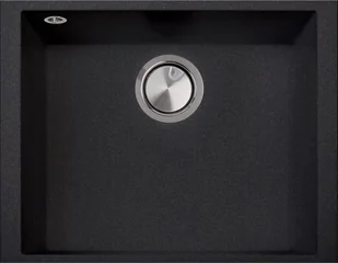 Zlew PLADOS ONE 5610-U CZARNY METAL (black metalik 44) (ON5610ST44) - Zlewozmywaki - miniaturka - grafika 1