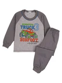 Piżamy chłopięce - Chłopięca piżama Monster Truck szara Tup Tup r.92 - miniaturka - grafika 1