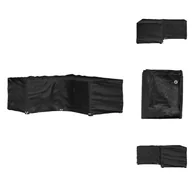 Pokrowce na meble ogrodowe - vidaXL Pokrowiec na meble ogrodowe w kształcie litery L 16 oczek 215x215x70 cm - Pokrowce ochronne na meble ogrodowe - miniaturka - grafika 1