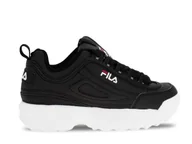 Buty dla dziewczynek - Buty dziecięce Fila 101056725Y DISRUPTOR KIDS Czarne - miniaturka - grafika 1