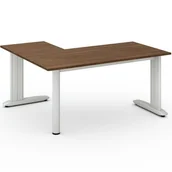 Biurka - B2B Partner Biurko Flexible L 1600 x 1400 mm, orzech 468135 - miniaturka - grafika 1