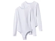 Body - esmara® Body damskie z bawełną, 2 sztuki (Biały, M(40/42)) - miniaturka - grafika 1
