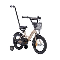 Rowery - Rower dziecięcy BMX PLATINUM 14 cali z prowadnikiem - ZŁOTY - miniaturka - grafika 1