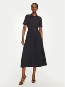 Sukienki - Tommy Hilfiger Sukienka koszulowa WW0WW43007 Granatowy Regular Fit - miniaturka - grafika 1