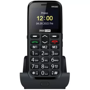 Maxcom MM38D Czarny - Telefony komórkowe - miniaturka - grafika 1