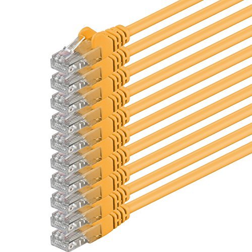 C2G 2M Cat5e Ethernet RJ45 kabel sieciowy High-Speed kabel LAN Snagless UTP LSZH-żółty