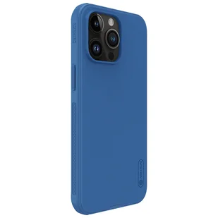 Wzmocnione etui do iPhone 15 Pro Max Nillkin Super Frosted Shield Pro - niebieskie - Etui i futerały do telefonów - miniaturka - grafika 5