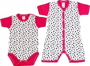 BODY Kr RAMPERS Kr Zestaw Serd RÓŻ r 80 KLEKLE - Rampersy - miniaturka - grafika 1