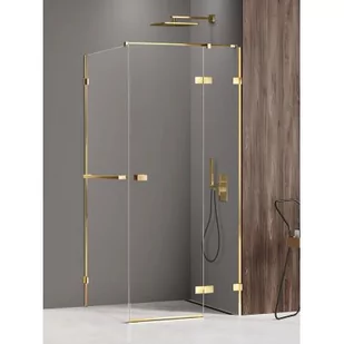 New Trendy EXK-3210 KABINA AVEXA GOLD SHINE PROSTOKĄTNA P 110x70x200 CZYSTE 6mm ACTIVE SHIELD - Kabiny prysznicowe - miniaturka - grafika 2
