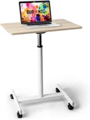 Części i akcesoria do laptopów - Duronic WPS67 Stojak na laptopa rzutnik lub projektor | mobilne biurko do 10 kg kółka z blokadą | hydrauliczna regulacja wysokości | praca stój sied.. - miniaturka - grafika 1