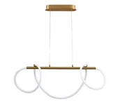 Lampy sufitowe - LED Żyrandol na lince EMMA LED/38W/230V złoty - miniaturka - grafika 1