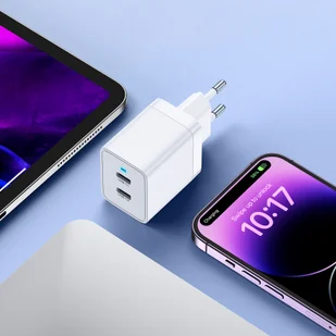 Choetech ładowarka sieciowa 2xUSB-C PD 40W biała (Q5006-EU) - Ładowarki do telefonów - miniaturka - grafika 4