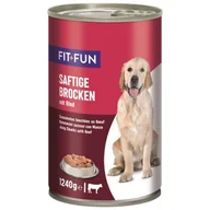 Mokra karma dla psów - FIT+FUN Ragout Wołowina 24x1,24 kg - miniaturka - grafika 1