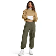 Spodnie sportowe damskie - Damskie spodnie treningowe Under Armour Unstoppable Cargo Pant - oliwkowe/khaki - UNDER ARMOUR - miniaturka - grafika 1