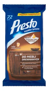 Presto CHUSTECZKI GOSPODZARCZE PRESTOCLEAN DO MEBLI 72 SZT. (51484210) - Środki do podłóg i mebli - miniaturka - grafika 2
