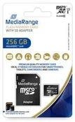 Karty pamięci - MediaRange SD MicroSD Card 256GB UHS-1 Cl.10 incl. Adapter - miniaturka - grafika 1
