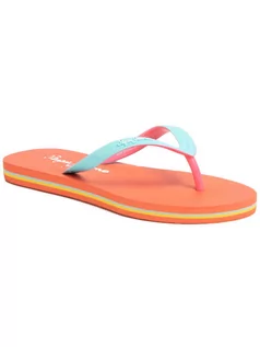 Klapki i japonki damskie - Pepe Jeans Japonki Beach Basic Girl PGS70032 Niebieski - grafika 1