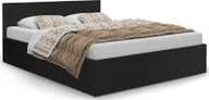 Łóżka - Elior Czarne łóżko dwuosobowe z materacem 140x200 - Cansar 3X - miniaturka - grafika 1