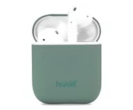 Akcesoria do słuchawek - Holdit Silicone Case AirPods 1&2 Moss Green - darmowy odbiór w 22 miastach i bezpłatny zwrot Paczkomatem aż do 15 dni - miniaturka - grafika 1