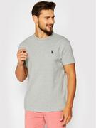 Koszulki męskie - Ralph Lauren Polo T-Shirt Classics 710811284004 Szary Regular Fit - miniaturka - grafika 1