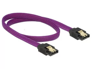 Impakt KABEL SATA DATA III (6GB/S) 50CM Z ZATRZASKAMI METALOWYMI PREMIUM DELOCK - Kable komputerowe i do monitorów - miniaturka - grafika 1