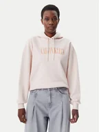 Bluzy damskie - Calvin Klein Jeans Bluza Varsity J20J225579 Różowy Regular Fit - miniaturka - grafika 1
