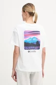 Koszulki sportowe damskie - Columbia t-shirt bawełniany CSC - miniaturka - grafika 1