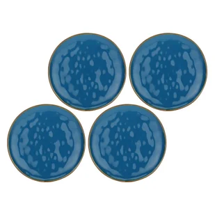 ROSE&TULIPANI CONCERTO BLU AVIO Zestaw 4 talerzy do sałatek 20 cm - Talerze - miniaturka - grafika 1