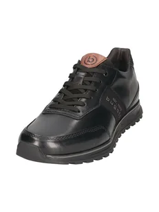 Bugatti Skórzane sneakersy w kolorze czarnym - Trampki męskie - miniaturka - grafika 1