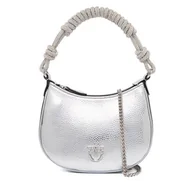 Torebki damskie - Torebka PINKO Half Moon Baby C + Manico Al 25-26 PLTT 105913 A2WD Srebrny - miniaturka - grafika 1